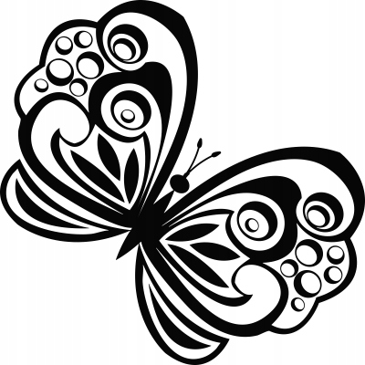 

Naklejka na ścianę z motylem Motyl 15 cm