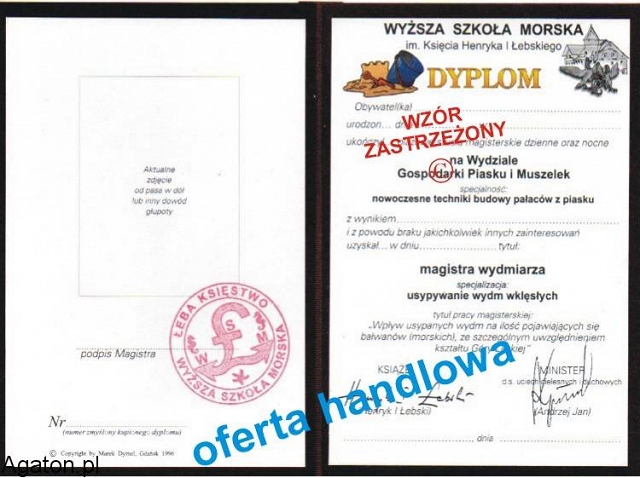 

Dyplom Magistra Wydmiarza urodziny studia