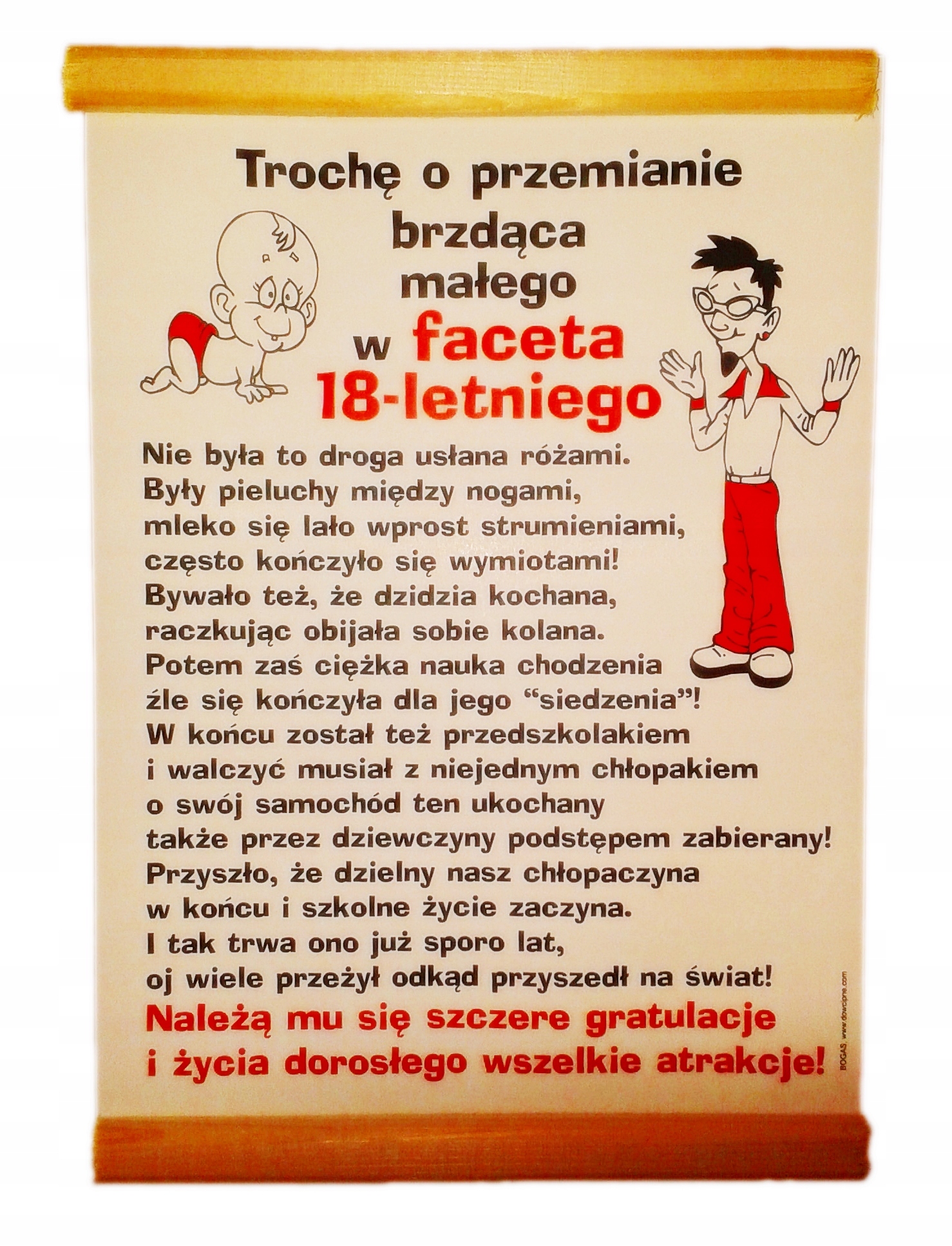 

Dyplom, Kartka, Pamiątka, na 18 urodziny