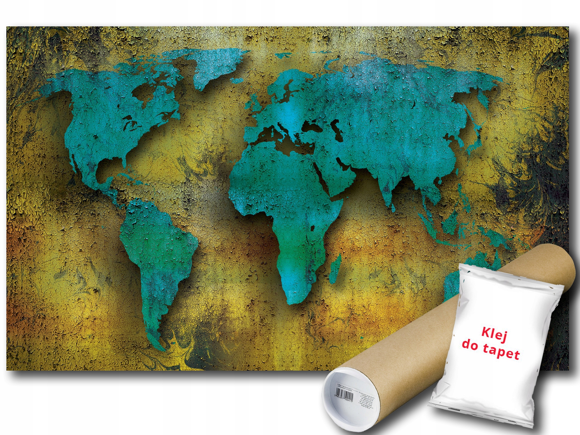 Fototapeta Vinylová Mapa Svet Plechu 312x219