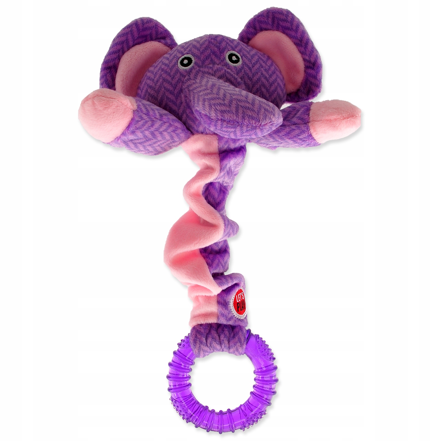 

Let's Play Junior Pluszowy Słoń 30 cm z gryzakiem