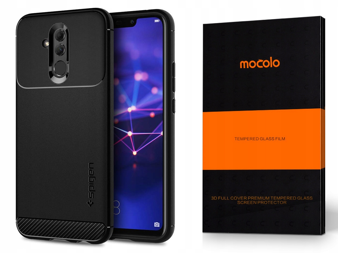 

Spigen Rugged Etui Do - Huawei Mate 20 Lite +szkło
