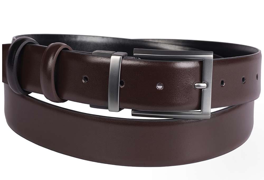 

Skórzany Skóra Pasek Męski do Spodni Maroon P5 95