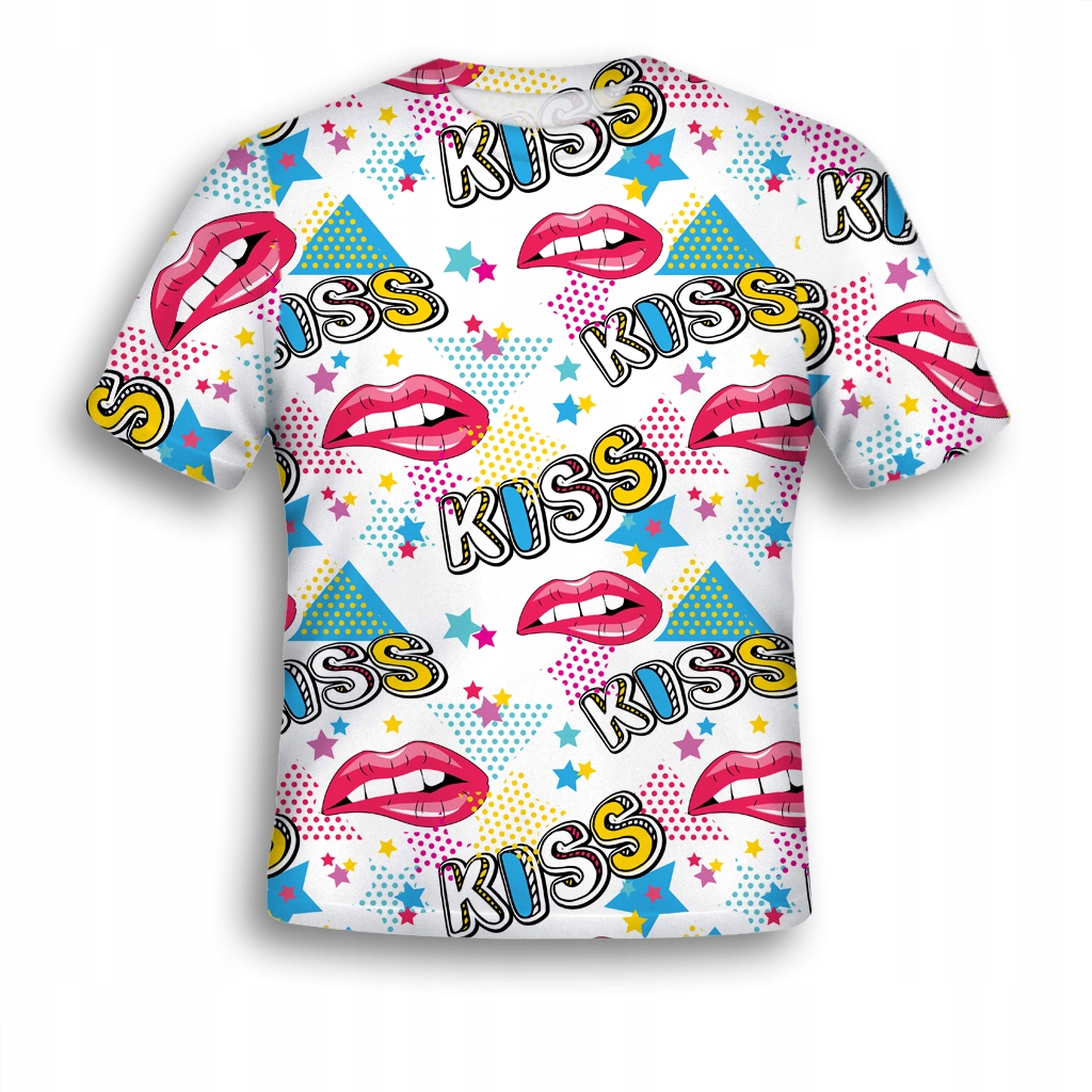 

Koszulka Fullprint Kiss Usta L Grafika 3D