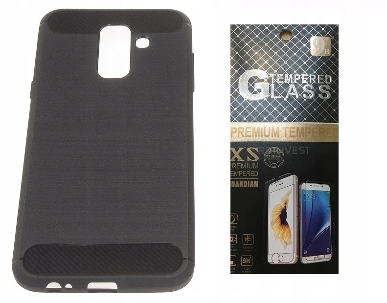 

Etui Carbon Case Samsung A6+ A6 Plus 2018 + Szkło