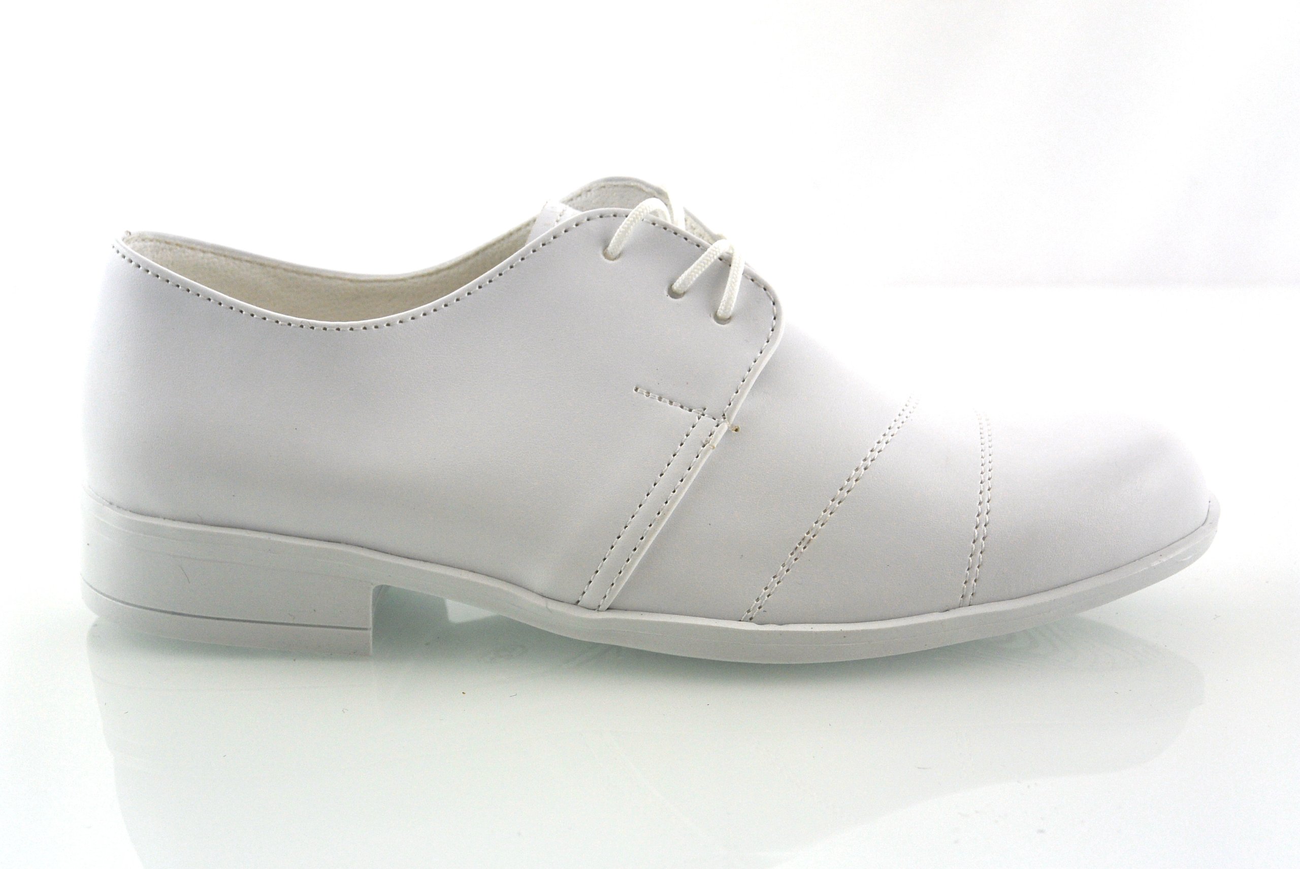 BIAŁE BUTY KOMUNIJNE CHŁOPIĘCE dziecięce PL r.25 Płeć chłopcy