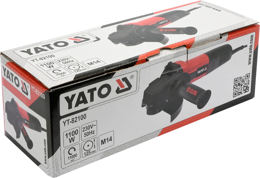 YATO SZLIFIERKA KĄTOWA 1100W ELEKTRYCZNA KĄTÓWKA POLERKA 125MM YT-82100 Marka Yato