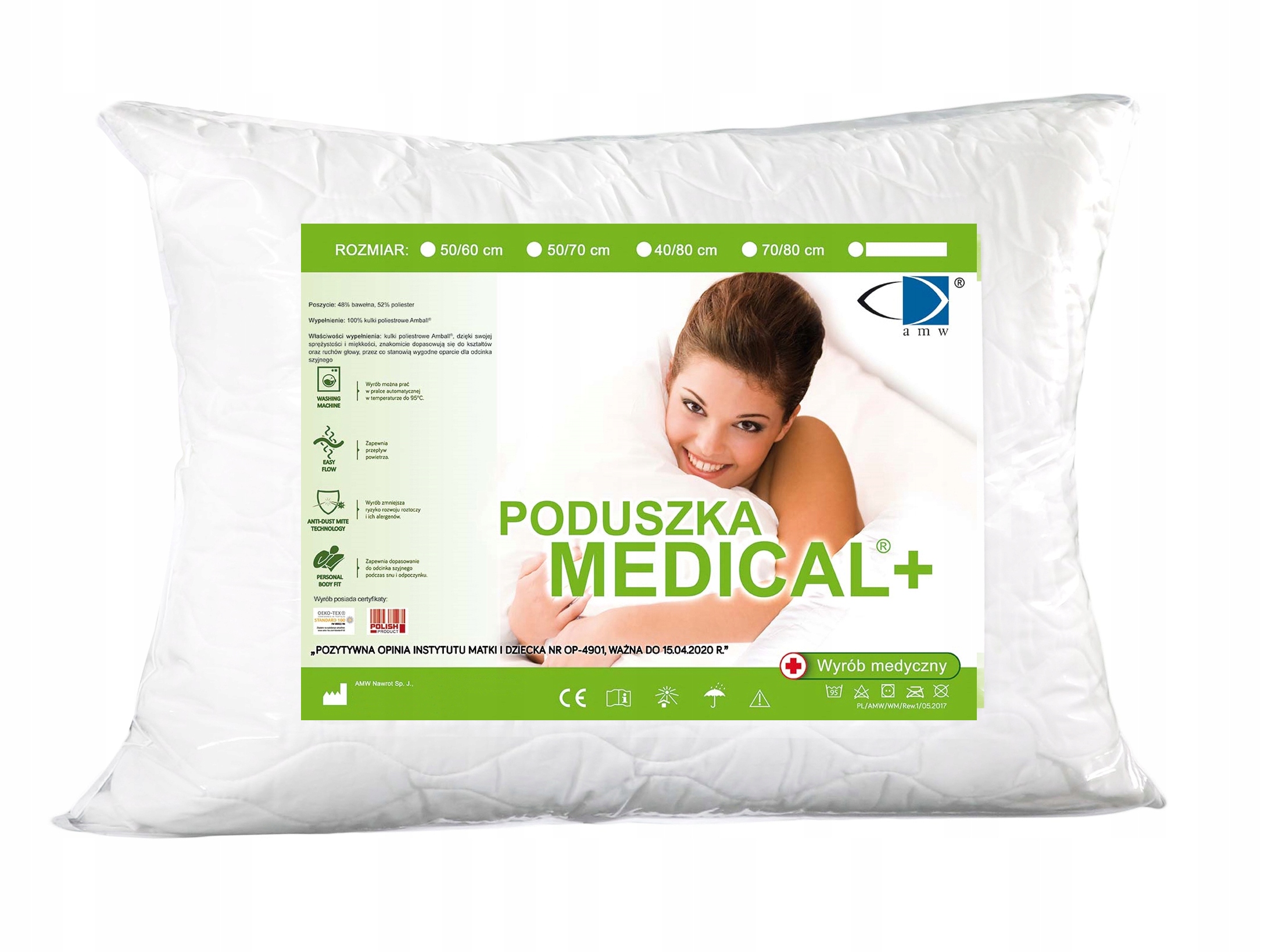 

Gruba Poduszka Medical Zamek 40X60 Dziecka 60X40