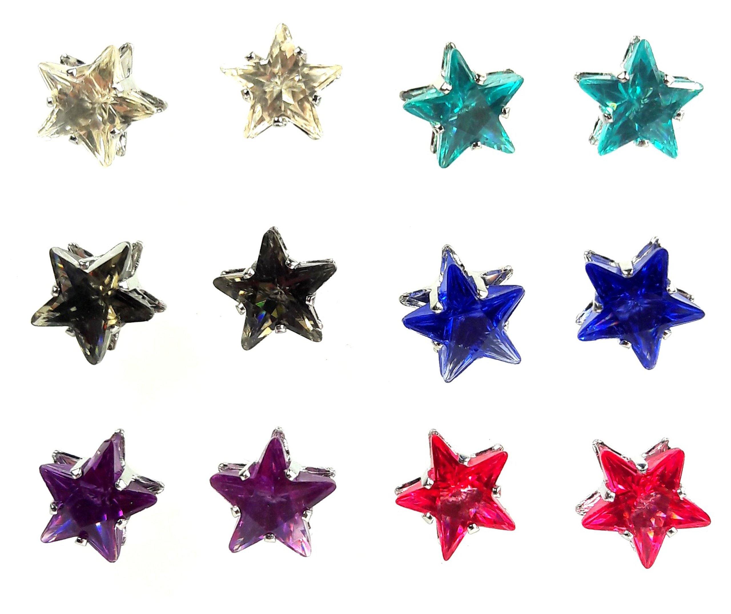 

Zestaw kolczyków 6 par gwiazdy gwiazdki star stars