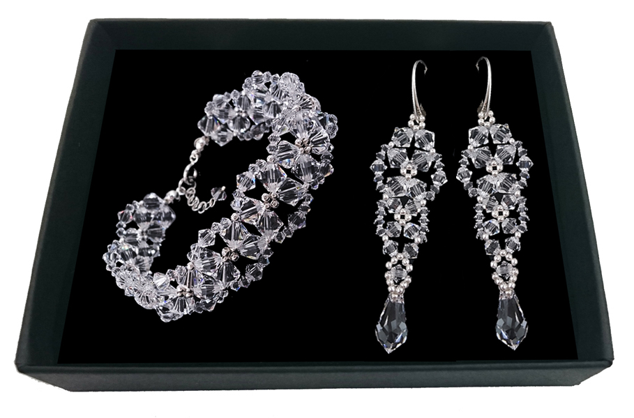

Komplet srebrny z kryształów Swarovski 1953 Arteo