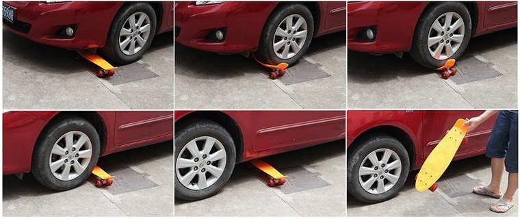 KRÓTKA DESKOROLKA 56cm typu FISZK A ŚWIECĄCE KOŁA Szerokość 15