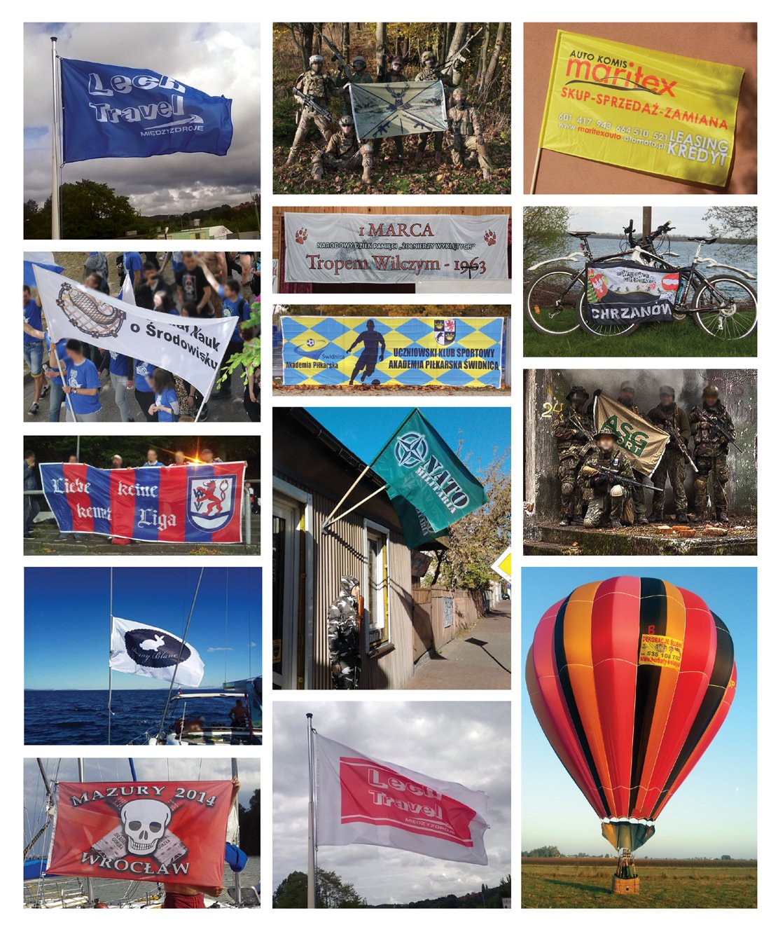 Flaga Reklamowa 100x350 cm Firmowa Nadruk Napis Logo + PROJEKT GRATIS Marka Flagi-Shop Hurtownia Flag