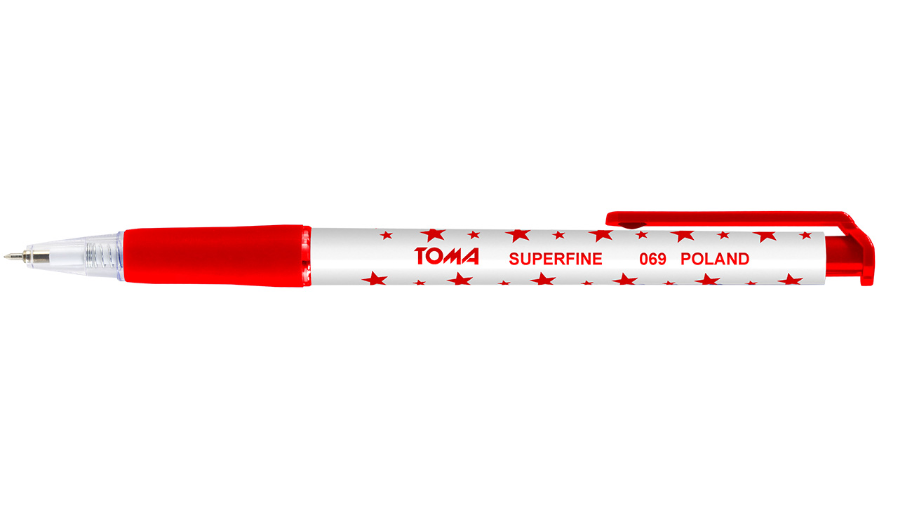 

Toma Długopis Superfine TO-069 czerwony 0,5 mm