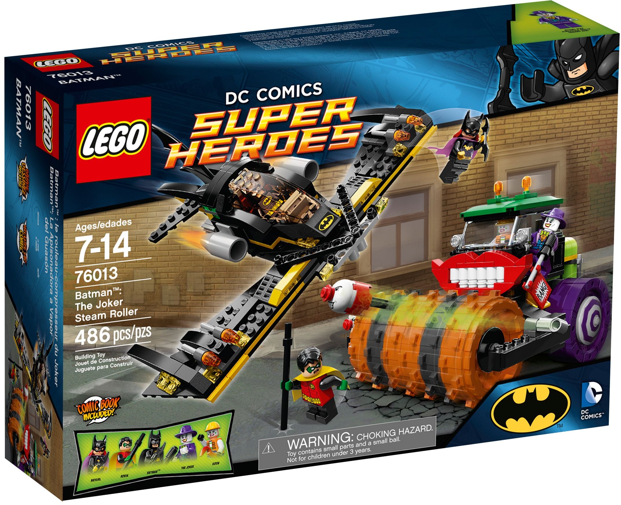 Lego Heroes 76013 Batman Parowy walec Jokera