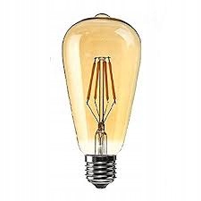 

Żarówka Led E27 ST64 4W =40W 360lm filament Edison