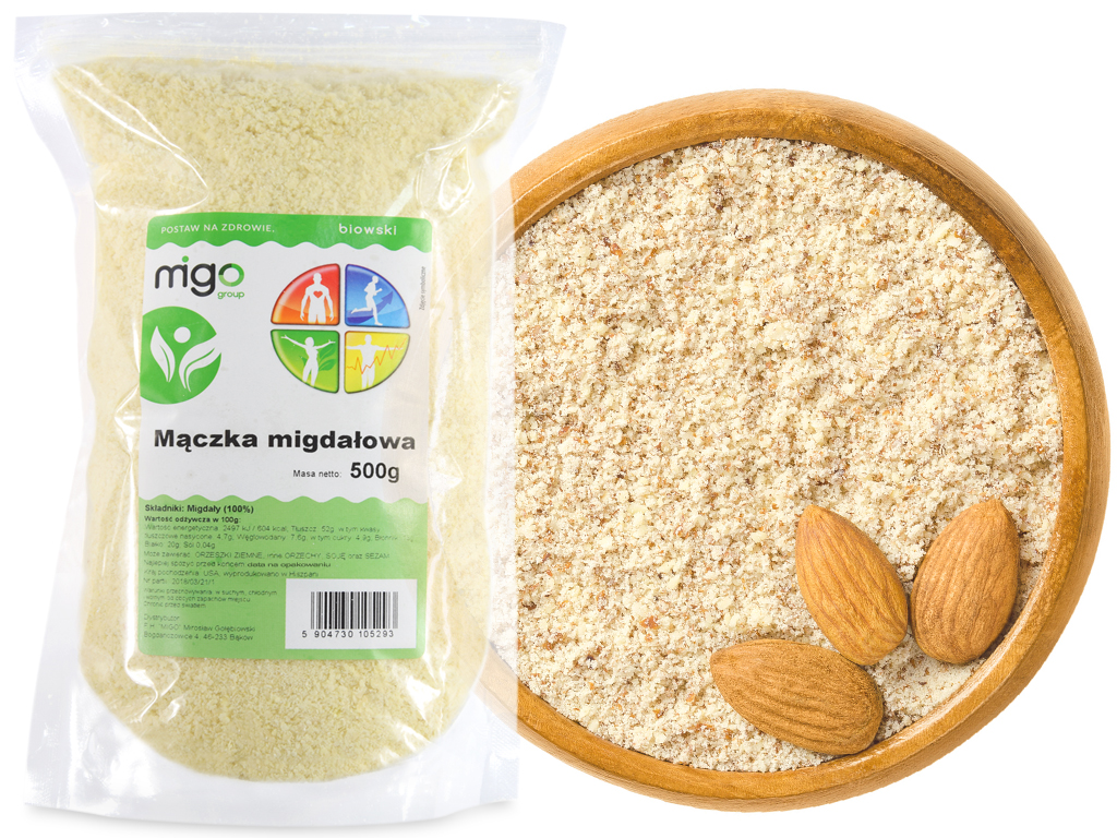 Levně 2x Mandlová Moučka, mleté mandle, mouka – 500 g – MIGOgroup