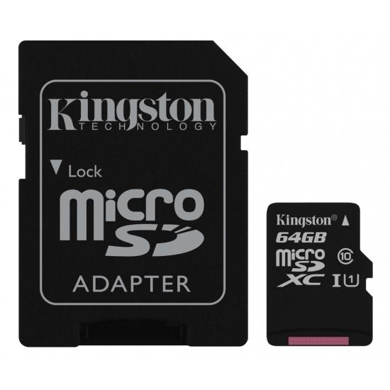 

Karta pamięci Kingston 64GB Sdxc micro Sd CL10 Uhs