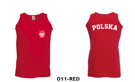 KOSZULKA ATHLETIC - POLSKA FRUIT OF THE LOOM XL Zapięcie brak