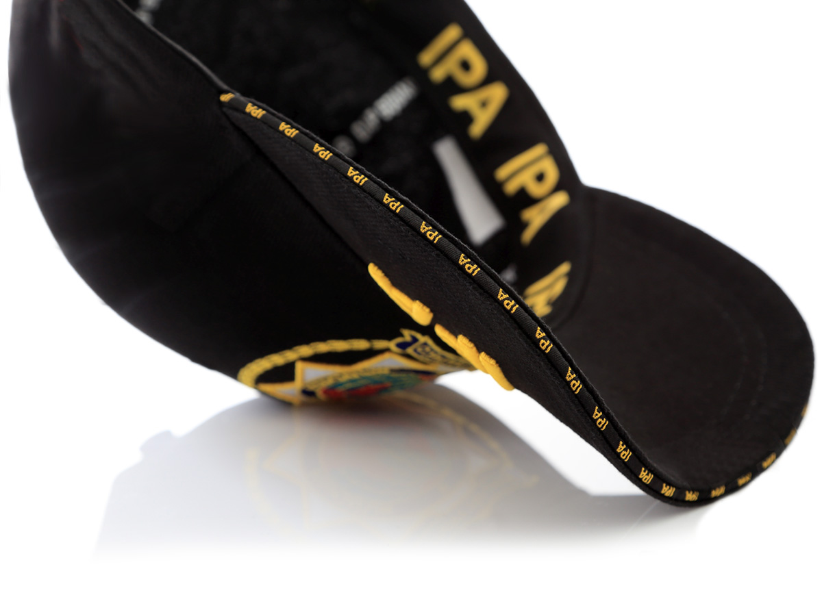 CZAPKA z DASZKIEM haft IPA 3d 6-cio panel. Czarna Marka inna