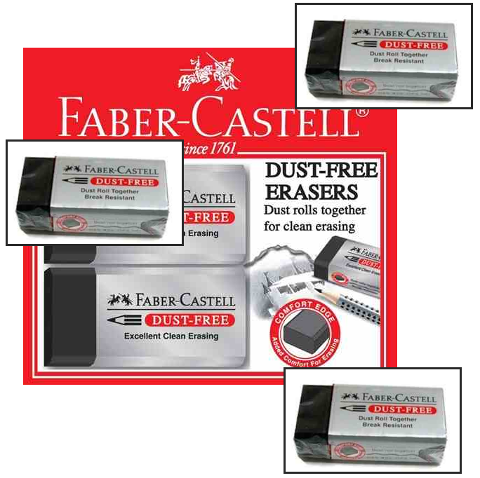CZARNA Gumka BEZPYOWA FABER-CASTELL Bohater Inny