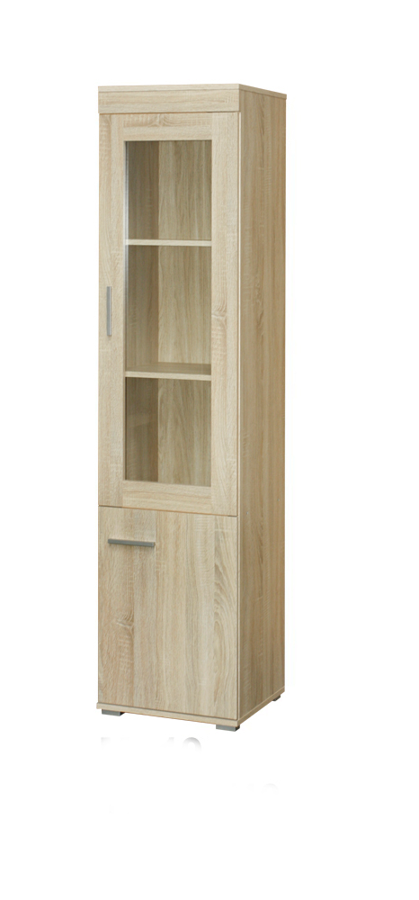 

Witryna wąska 45 cm dąb sonoma lub wenge M-19