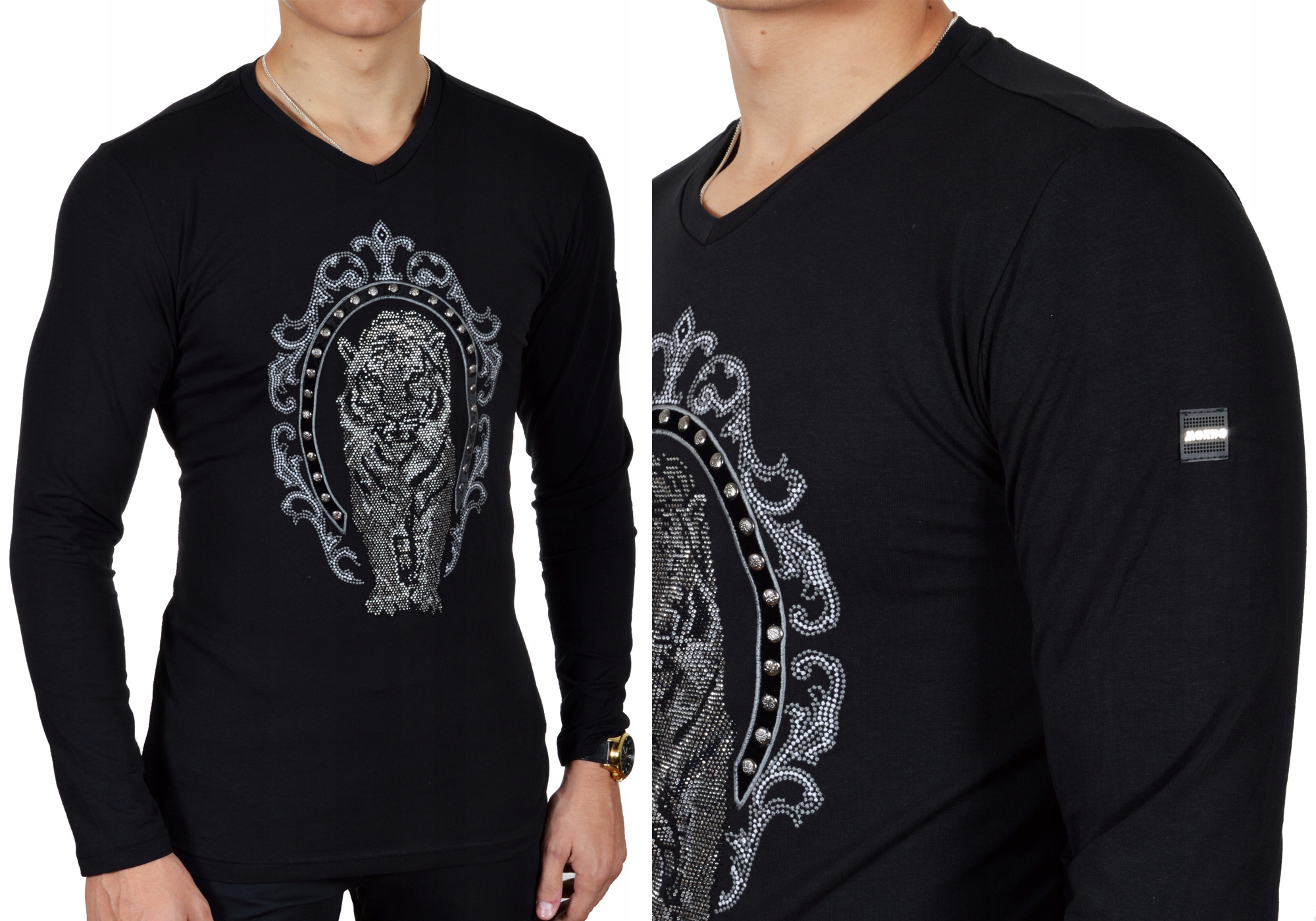 Tričko Meska Longsleeve Shine Mondo Podzim Slimfit