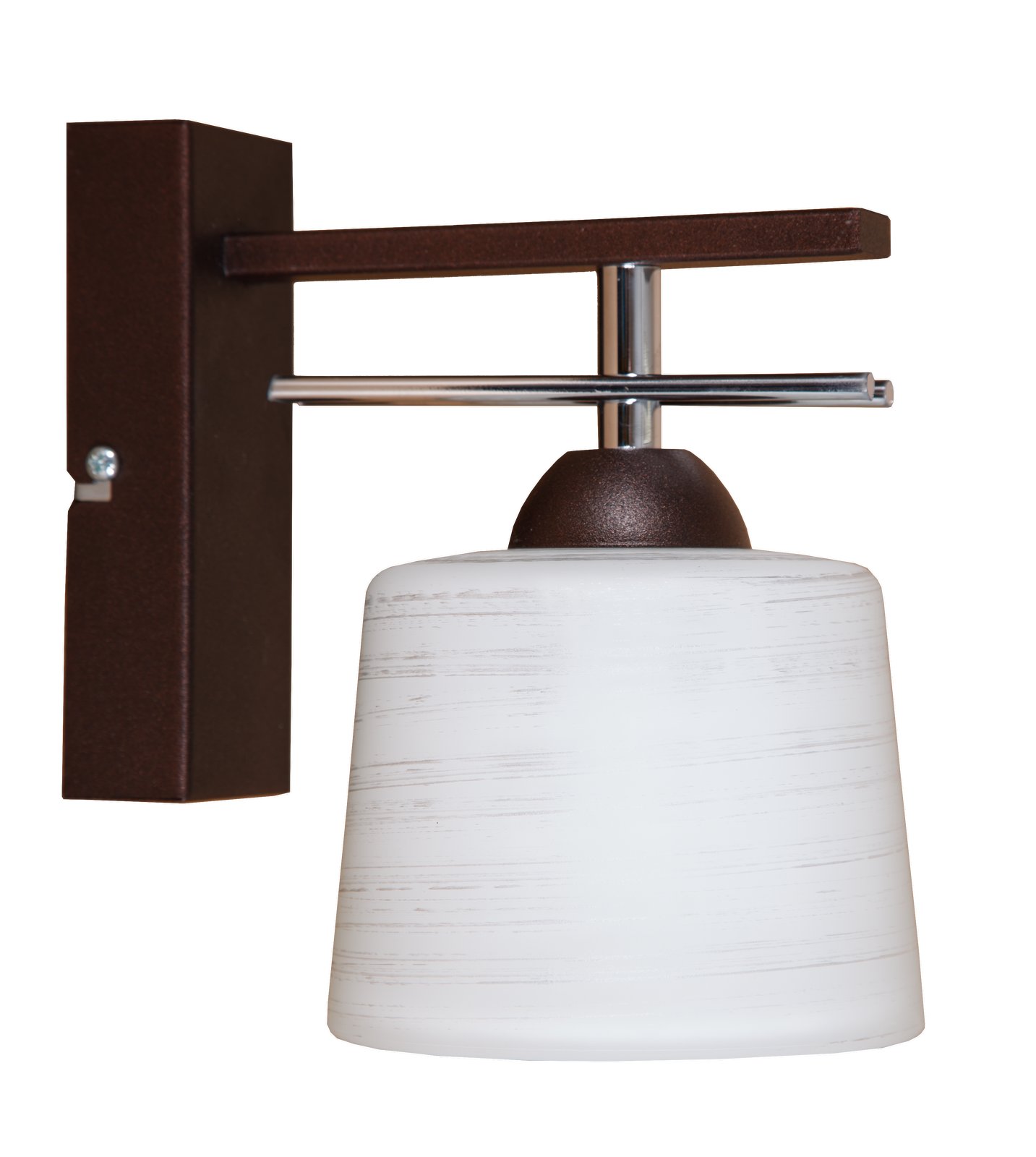 Lampa Nástěnná Se Skleněným Stínidlem, Elegantní