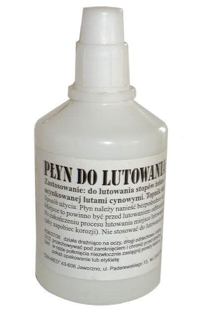 

Płyn do lutowania topnik kwas 100 ml do ocynku