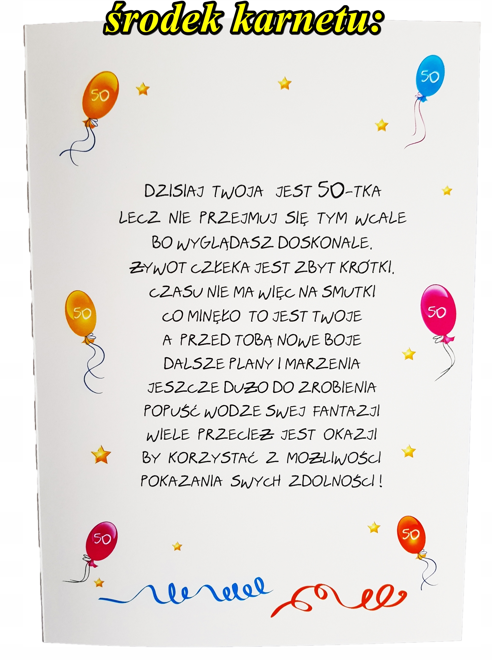 WIELKA Kartka na 50 Urodziny dla KOBIETY MĘŻCZYZNY 8457022663 - Allegro.pl