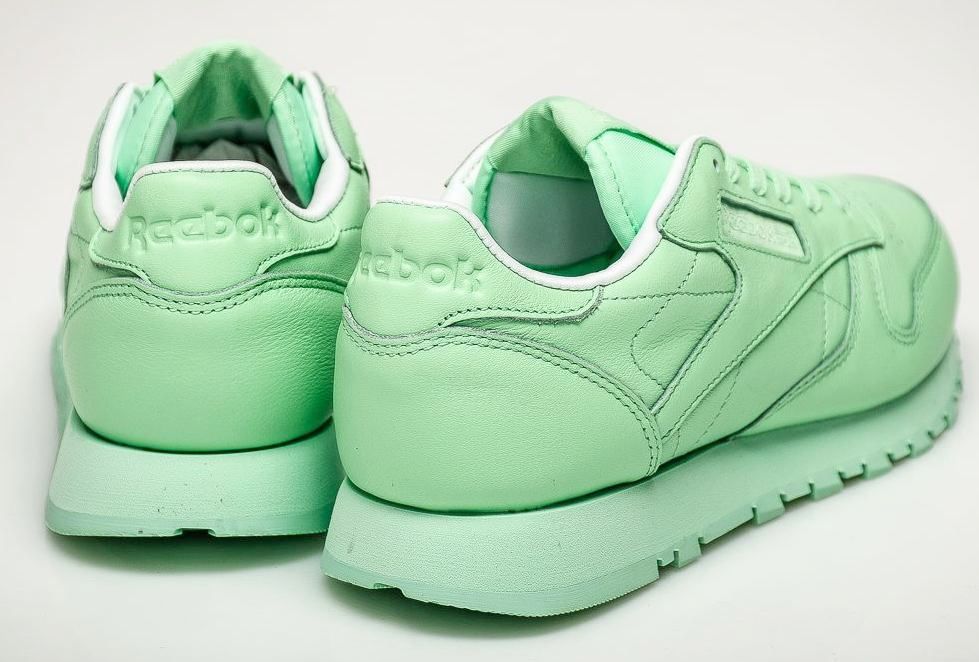 reebok classic pastel green