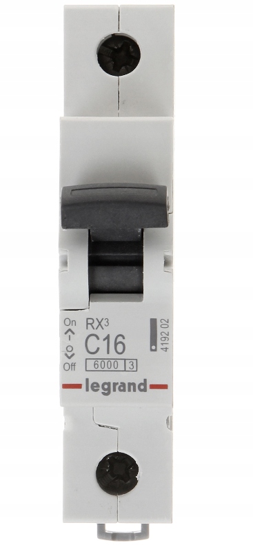 

Legrand RX3 Wyłącznik Nadprądowy 1P C16A S301