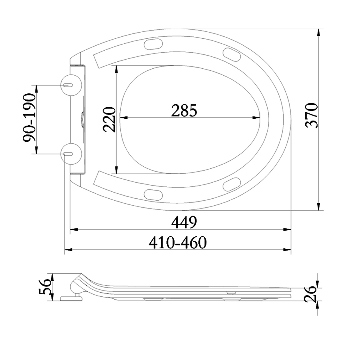 DESKA SEDESOWA WOLNOOPADAJĄCA SLIM BEŻOWA Marka Duschy