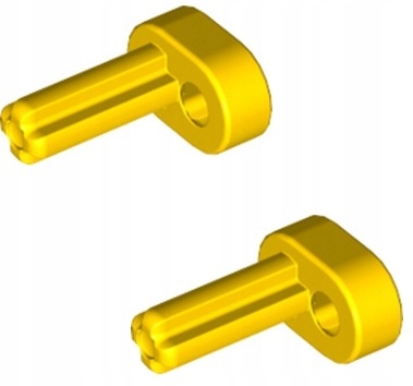 Lego Technic 2853 коленчатый вал двигателя желтый 2 шт