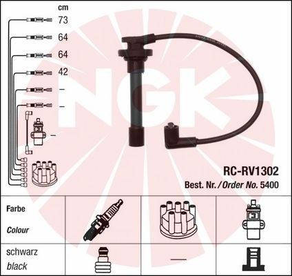 трубки газа ngk RC-RV1302 5400
