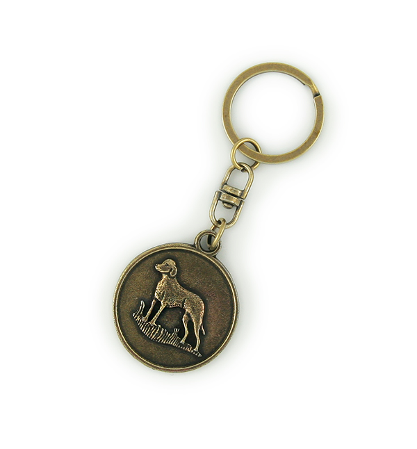 BRELOK MEDAL PIES ANTYCZNE ZŁOTO Marka inna