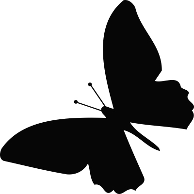 

Naklejka na ścianę z motylem Motyl 15 cm