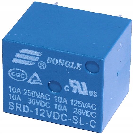 

Przekaźnik Songle SRD-12VDC-SL-C 10A 12V DC Srd
