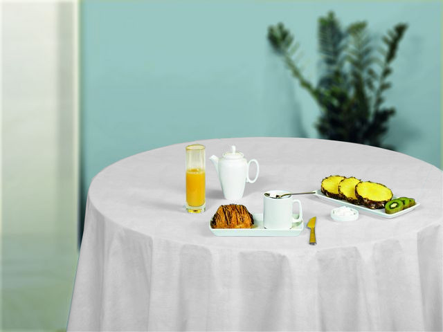 Cerata Obrus Na Flizelinie Na Metry 140x10 CA292 Kolor biały