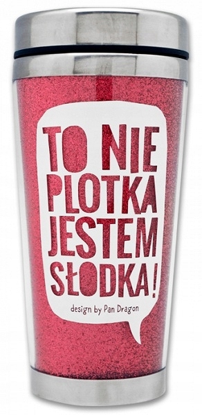 

kubek termiczny Jestem Słodka walentynki