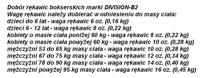 DIVISION SKÓRZANE RĘKAWICE BOKSERSKIE WIĄZANE 8 oz Model div-pfg2200