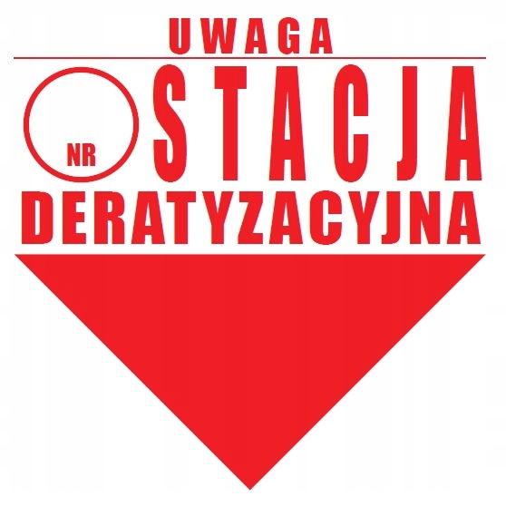 

Stacja Deratyzacyjna naklejka na Ścianę 1szt Haccp