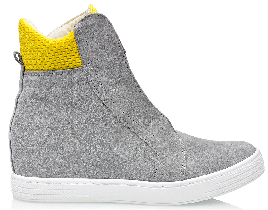 

Botki damskie sneakersy n koturnie skórzane J.w 38