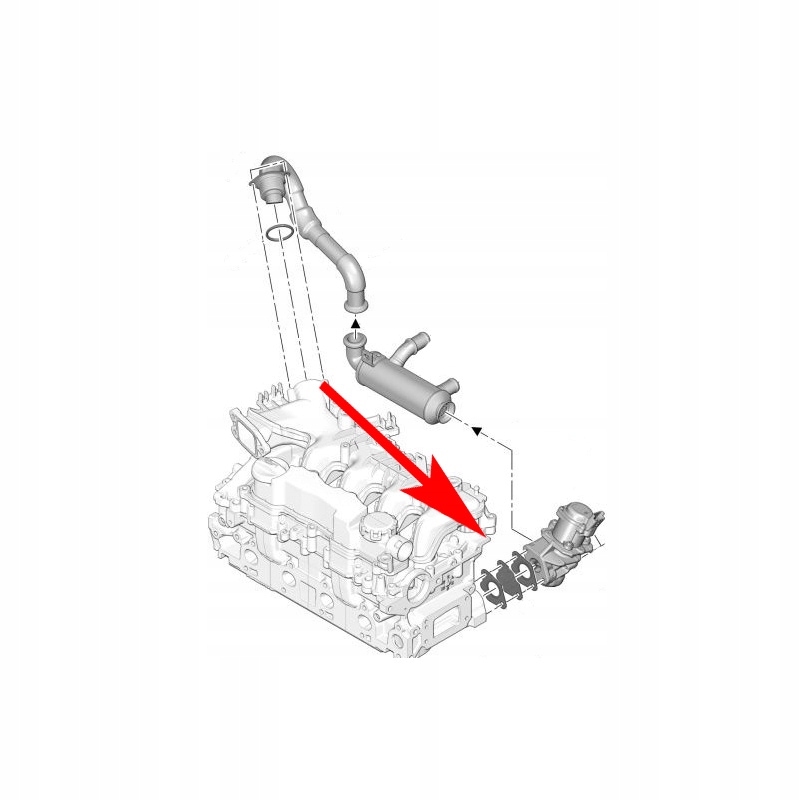 544 заглушка EGR FORD CITROEN VOL 1.4 1.6 TDCi HDI Part manufacturer ADITECH