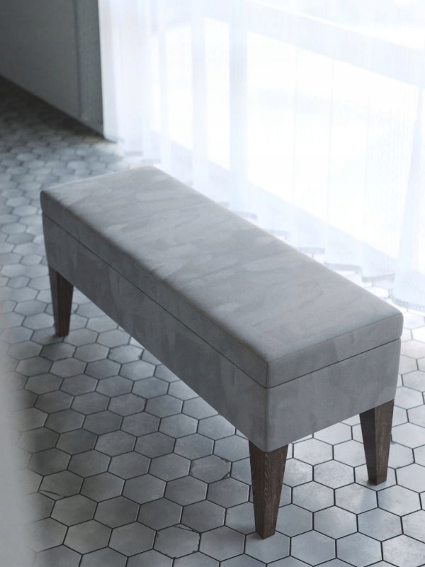 MONTANA 120 cm ławka skrzynia przedpokój, miękka Wysokość mebla 45 cm