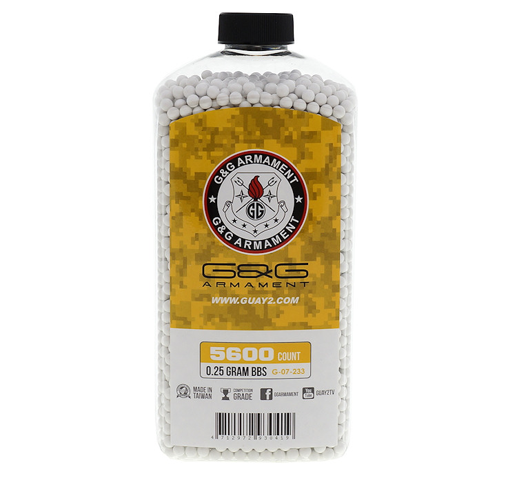 

G&g - Precyzyjne kulki - 0,25g - 5600szt. But.