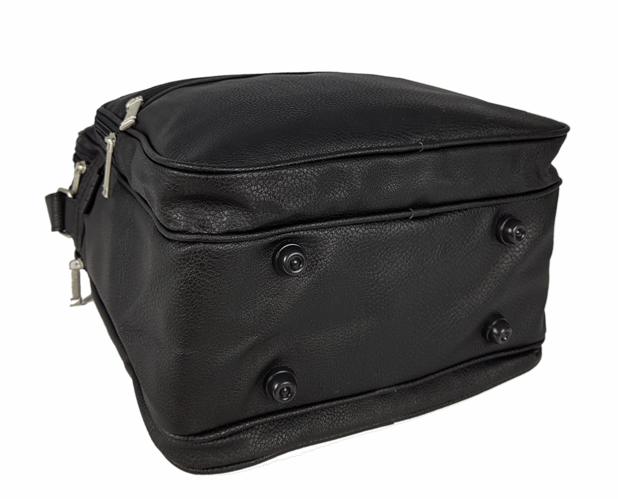 WYTRZYMAŁA CZARNA RAPORTÓWKA TORBA MĘSKA NA RAMIĘ Model 1805