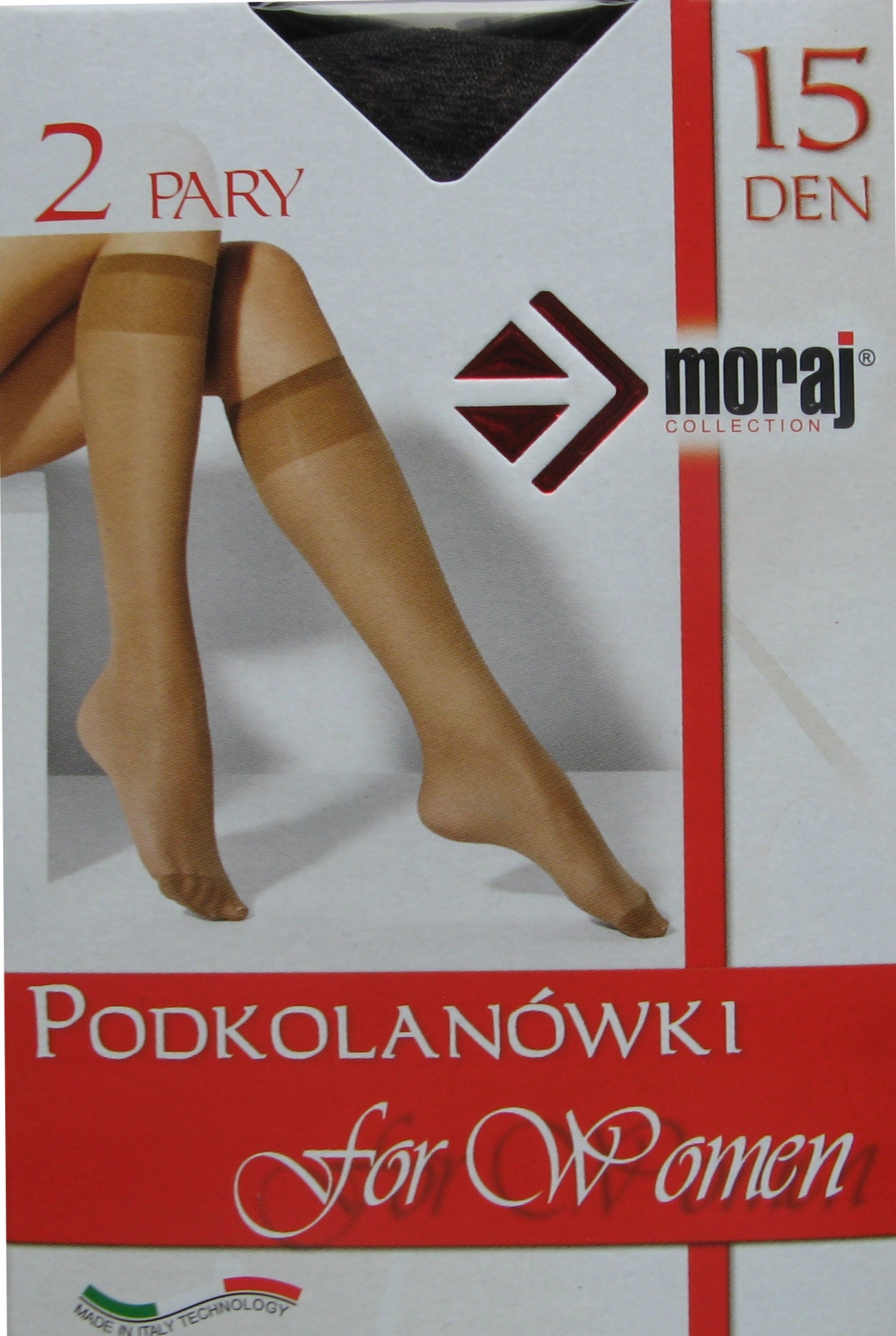 

Podkolanówki Moraj 15-20DEN Lycra 2 Pary Kolory