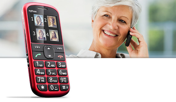 MyPHONE HALO 2 telefon dla seniora czarny baza stacja ładująca Funkcja SOS Ładowarka w komplecie tak