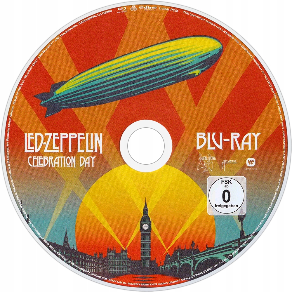 Led Zeppelin Celebration Day 2CD 1DVD 1BR DELUXE Seria LIMITED EDITION BOX