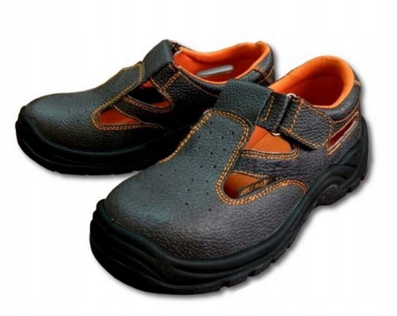 SANDAŁY ROBOCZE OCHRONNE BUTY SKÓRZANE NOSEK Kod producenta 001